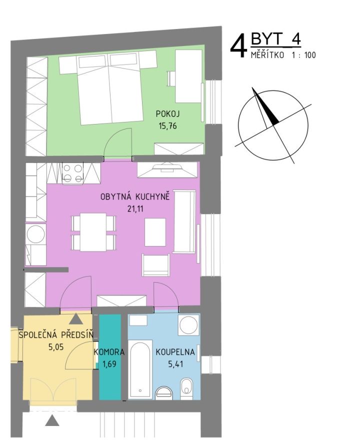 Pronájem, Byt 2+kk, Česká Třebová