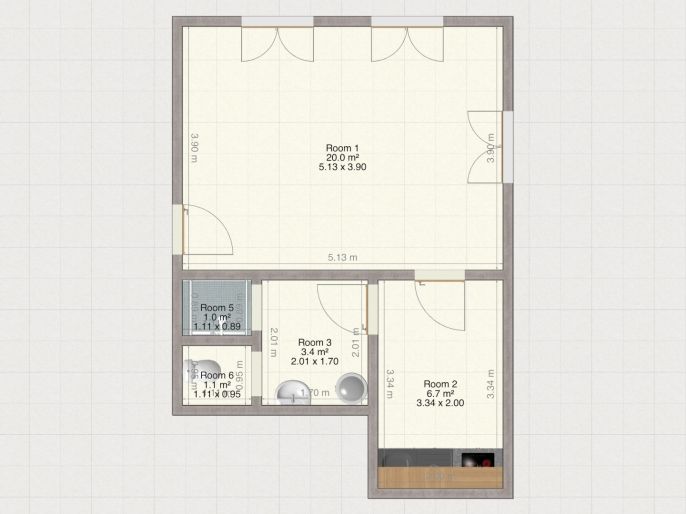 Pronájem, Byt 2+kk, Kasejovice