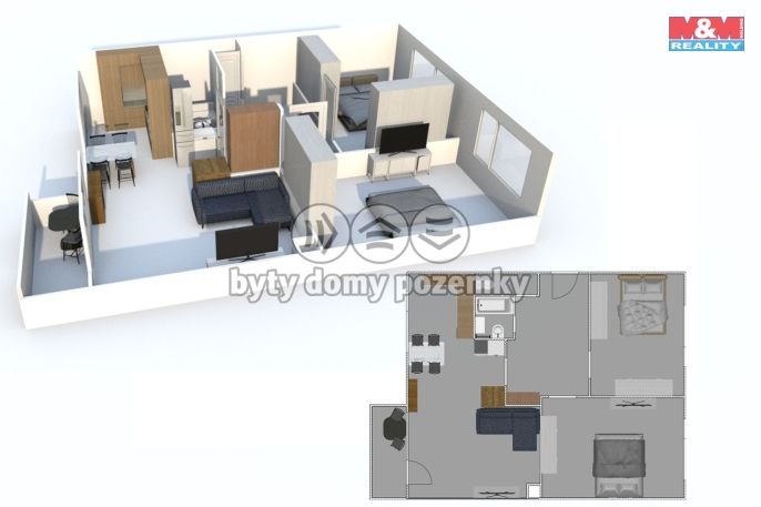 Prodej, Byt 3+kk, Kladno