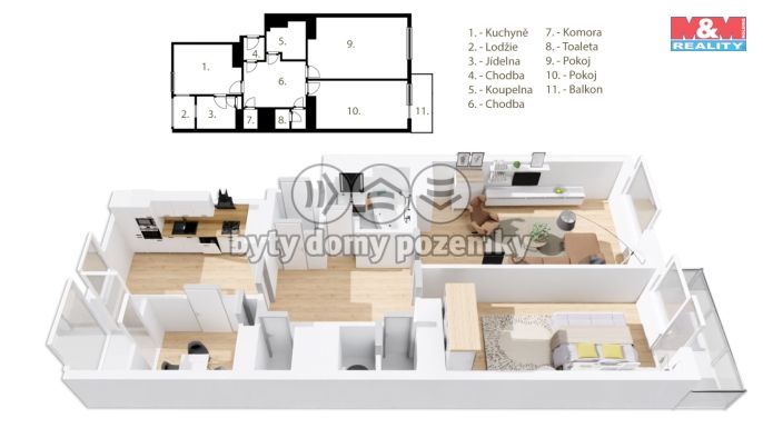 Prodej, Byt 2+1, Praha