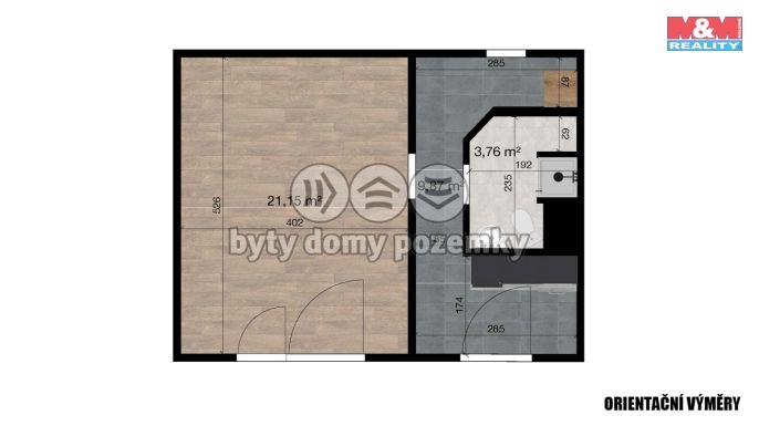 Pronájem, Byt 1+1, Liberec