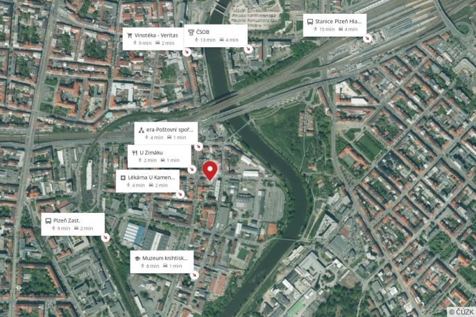 Pronájem, Byt 1+kk, Plzeň