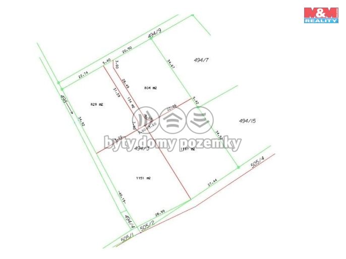 Prodej, Pozemek k bydlení, Újezd u Sezemic