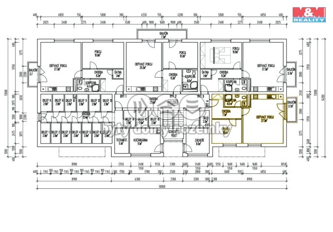 Prodej, Byt 2+kk, Žleby