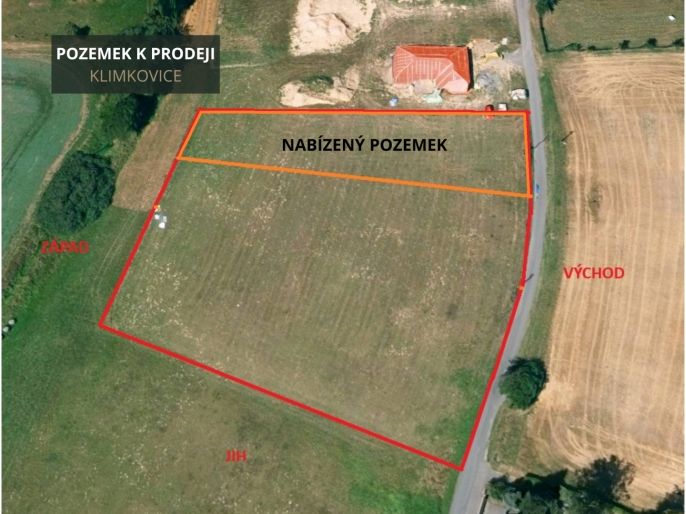 Prodej, Pozemek k bydlení, Klimkovice