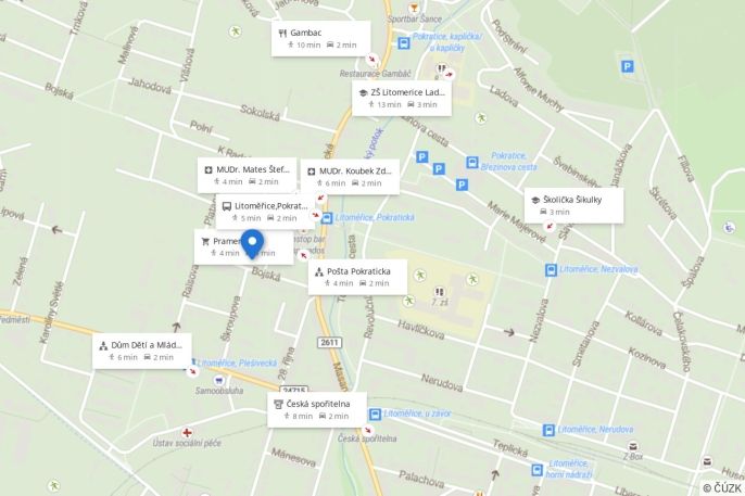 Pronájem, Byt 2+kk, Litoměřice
