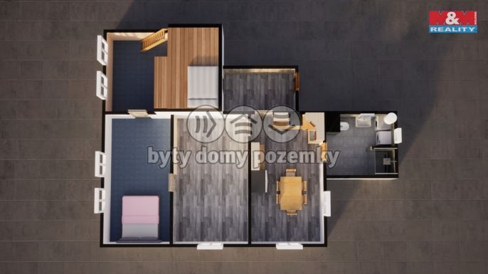 Prodej, Byt 3+1, Desná