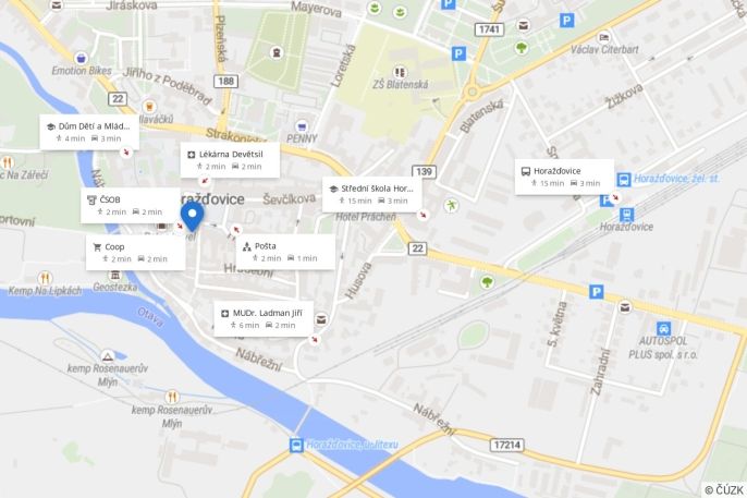 Pronájem, Byt 2+1, Horažďovice