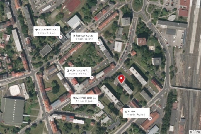 Prodej, Byt 1+1, Cheb