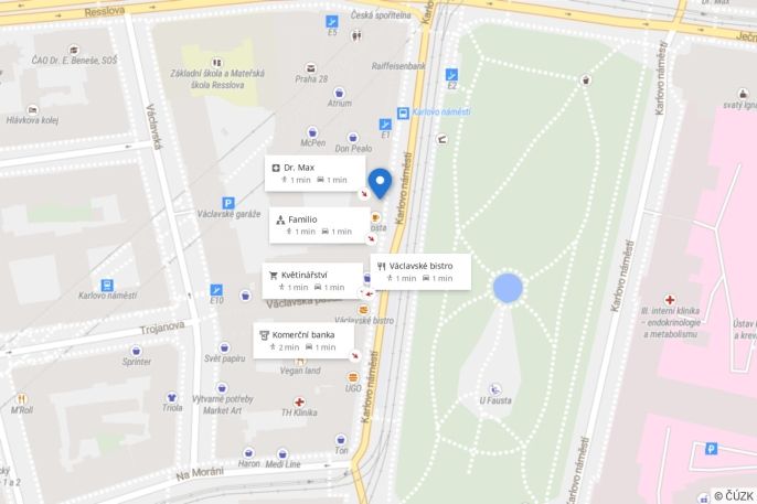 Pronájem, Obchod a služby, Praha