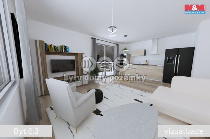 Prodej, Byt 2+kk, Žleby