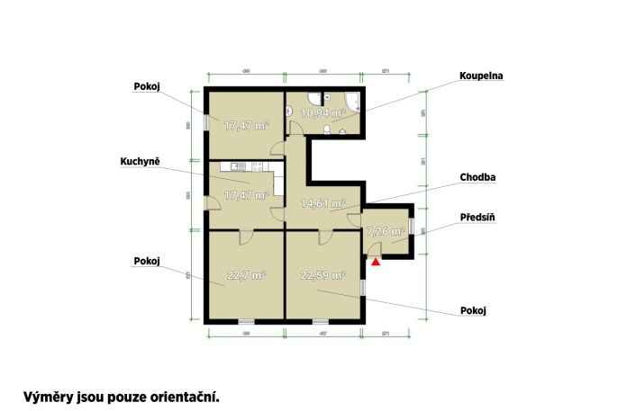 Pronájem, Byt 3+1, Klatovy