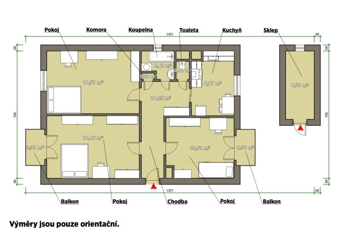 Prodej, Byt 3+1, Praha