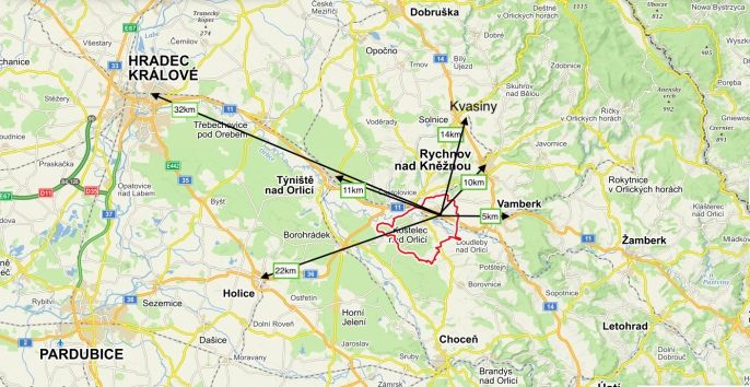Pronájem, Garáž, Kostelec nad Orlicí