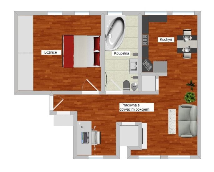 Pronájem, Byt 2+kk, Brandýs nad Labem-Stará Boleslav