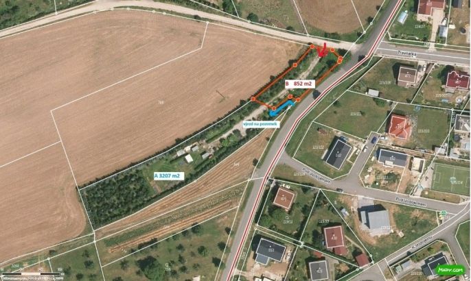 Prodej, Pozemek k bydlení, Tmaň