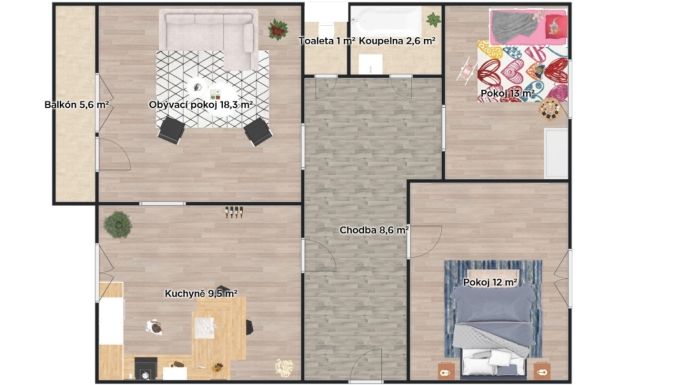 Prodej, Byt 3+1, Praha