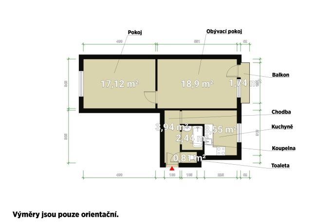 Prodej, Byt 2+1, Plzeň