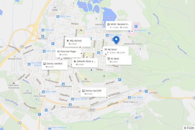 Prodej, Byt 2+kk, Ostrov
