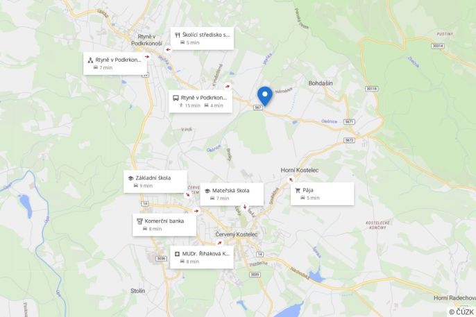 Prodej, Pozemek k bydlení, Rtyně v Podkrkonoší