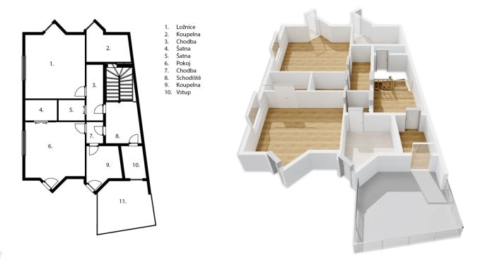 Prodej, Rodinný dům, Pastviny