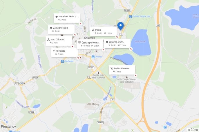 Pronájem, Byt 2+kk, Chlumec