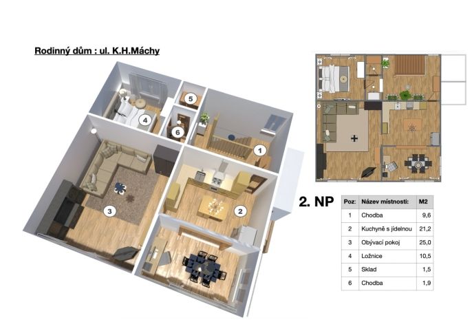 Prodej, Rodinný dům, Jirkov