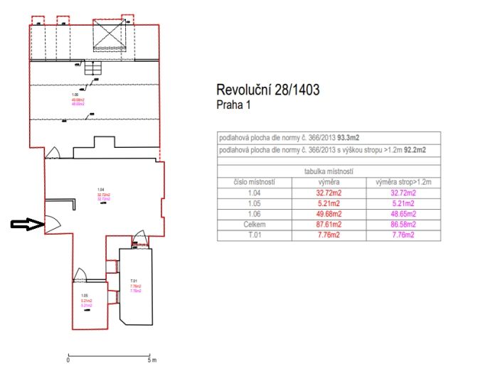 Pronájem, Byt 2+kk, Praha