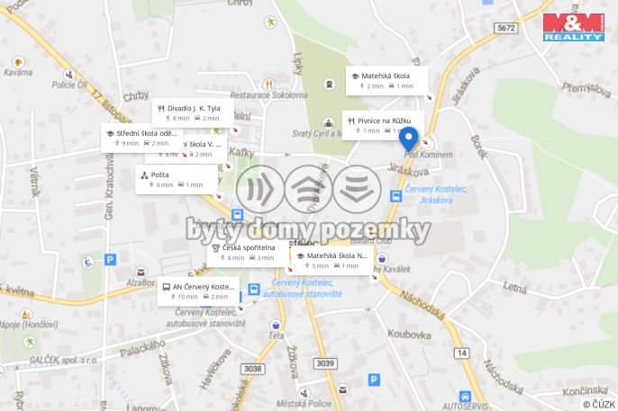 Prodej, Byt 3+1, Červený Kostelec