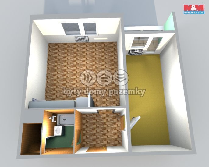 Pronájem, Byt 1+1, Česká Lípa