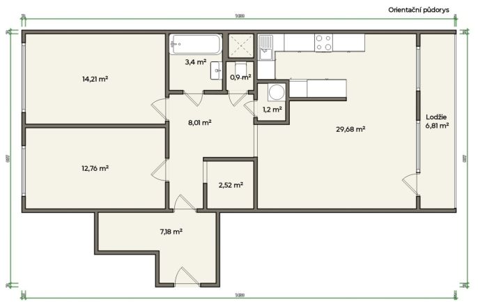 Prodej, Byt 3+kk, Praha