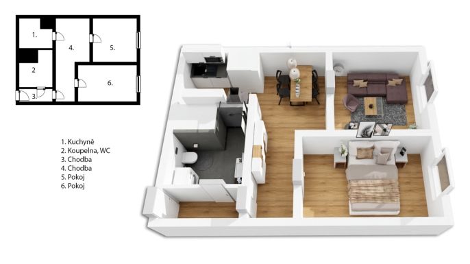 Prodej, Byt 2+1, Praha