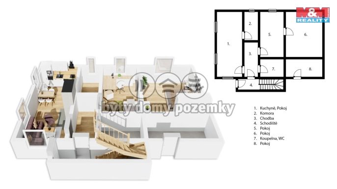 Prodej, Rodinný dům, Ostřetín