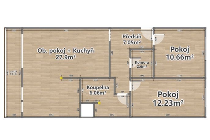 Pronájem, Byt 3+kk, Praha