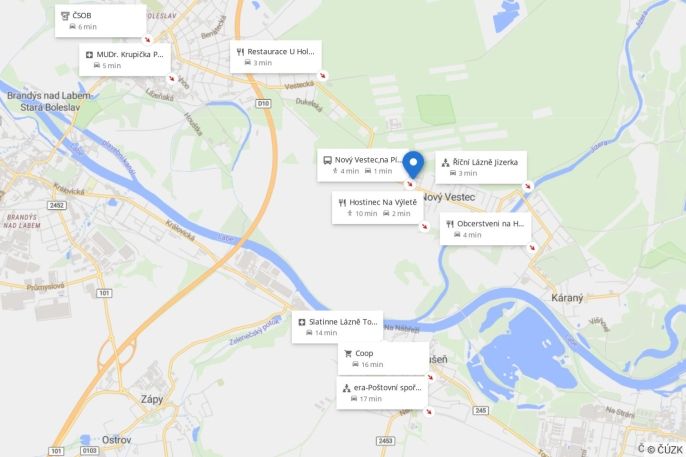 Pronájem, Chata, Nový Vestec
