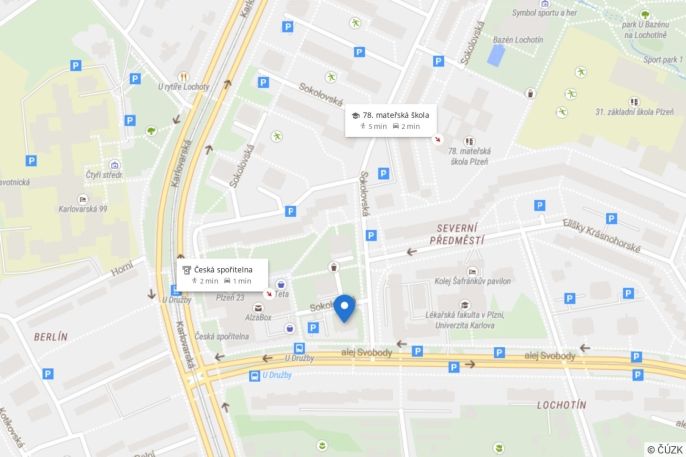 Prodej, Byt 1+kk, Plzeň
