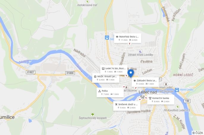 Pronájem, Byt 2+kk, Ledeč nad Sázavou
