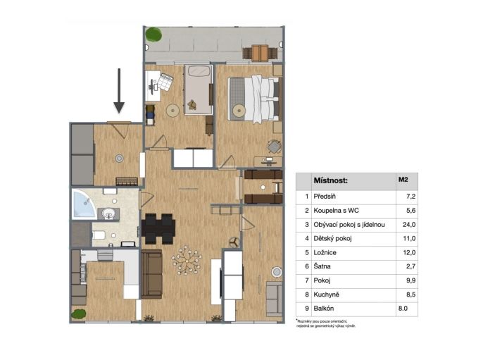 Prodej, Byt 4+1, Most