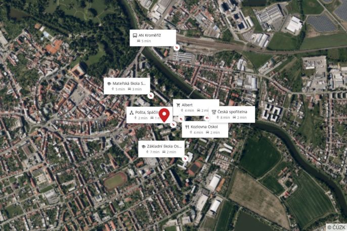 Pronájem, Byt 1+kk, Kroměříž