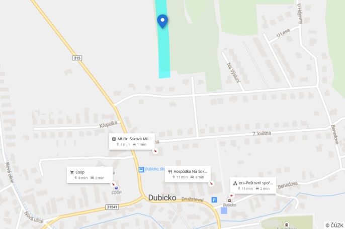 Prodej, Pozemek k bydlení, Dubicko