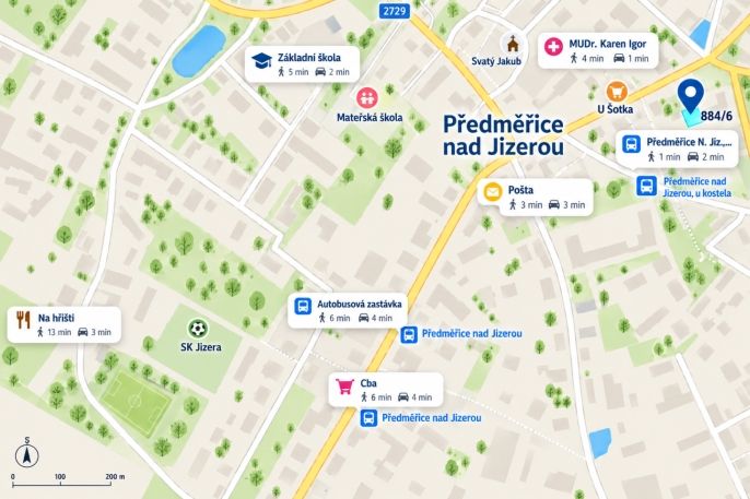 Prodej, Pozemek k bydlení, Předměřice nad Jizerou
