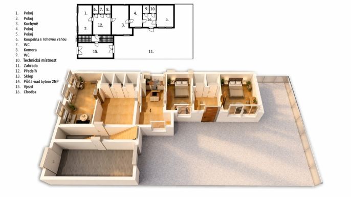 Prodej, Byt 4+1, Pardubice