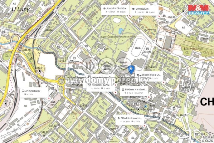 Pronájem, Byt 2+kk, Chomutov