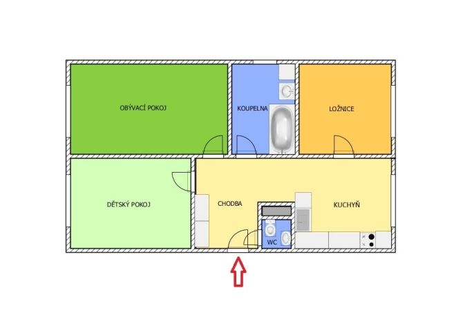 Prodej, Byt 3+1, Třemošnice