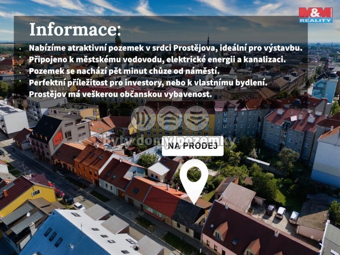 Prodej, Pozemek k bydlení, Prostějov