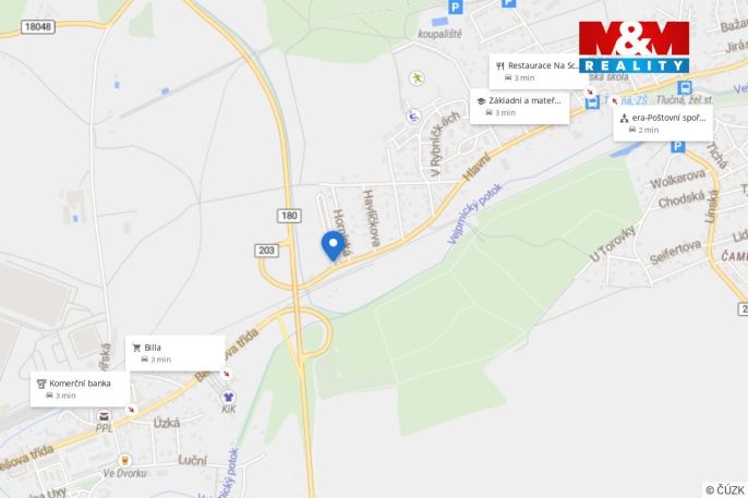 Pronájem, Byt 2+kk, Tlučná