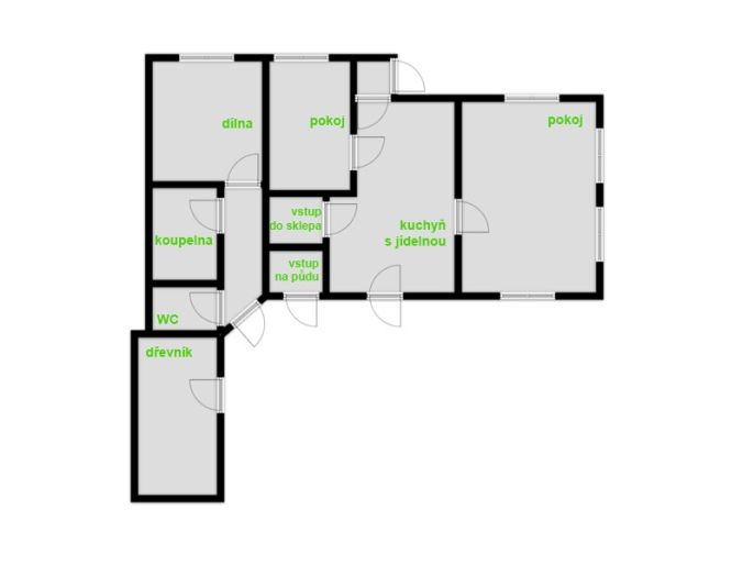 Prodej, Rodinný dům, Voděrady