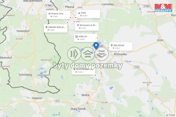 Prodej, Pozemek k bydlení, Velký Luh