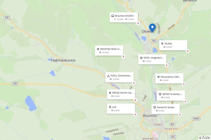 Pronájem, Byt 3+1, Broumov