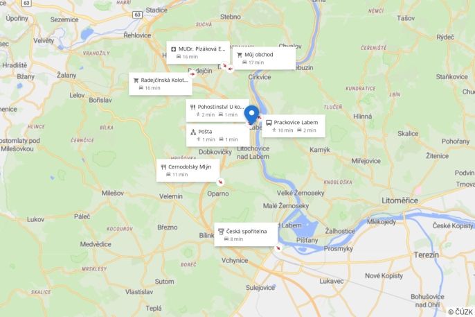 Prodej, Chata, Prackovice nad Labem